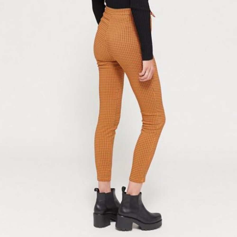 Urban Outfitters US 0 Neve Belted High-Waisted Cigarette Pant Orange Multi - Picture 3 of 16